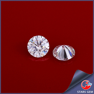 VVS 1 carat moissanite del <span class=keywords><strong>diamante</strong></span> del corte redondo del grano blanco puro - Product Image 5