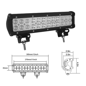 Liwiny 12V 24V Led Bar Lights 12 Inch Bán Xe Tải Led Lights Xe 72 Wát Off Road Ánh Sáng Không Thấm Nước - Product Image 5