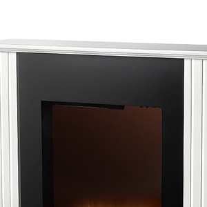 LED De Madeira Glabro Pintura Acabamento Livre de Pé Lareira Elétrica