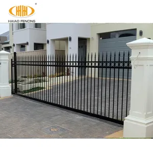 Portão de ferro moderno deslizante alta qualidade porta de ferro design índia