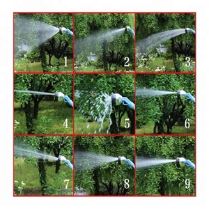 Bocal Da Mangueira de jardim Gramado Spray <span class=keywords><strong>Wand</strong></span> com 9 Padrões de Água de Alta Pressão Ajustável Telescópica Varinha de Rega