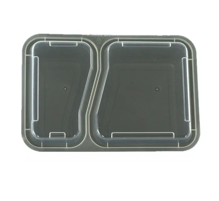 กล่องใส่อาหารแบบมี2ช่อง,กล่องเบนโตะพร้อมฝาปิดภาชนะใส่อาหารปลอดสาร BPA จำนวน28ออนซ์
