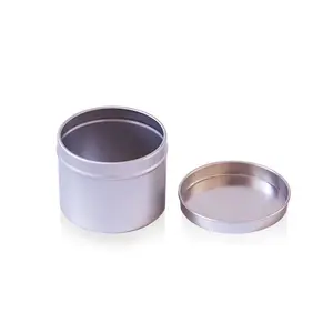 Bote de aluminio para crema corporal, contenedor redondo de Metal, latas de lata de almacenamiento, vela de Aroma sellada, caja de pomada de 50mm, 120 ML