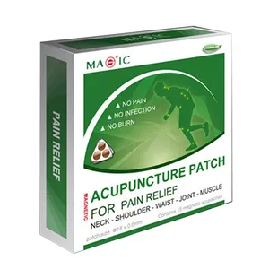 Patch d'acupuncture magnétique, 2 pièces, soulagement de la douleur au cou, soins de santé