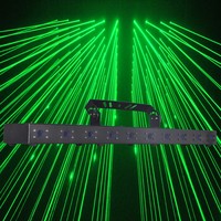 नए उच्च शक्ति 1.5 w आरजीबी या एकल रंग dmx Lazer शो प्रकाश आरजीबी लेजर डिस्को प्रकाश के साथ 10 लेजर बीम समानांतर अच्छा प्रभाव