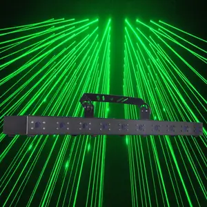 Luz do laser do dmx da cor única ou rgb, iluminação da discoteca com 10 cabeças a laser do feixe da barra