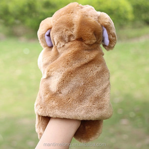 Kids Toy Dog Shape Puppet Hand Puppet Finger Puppet <strong>Sack</strong> Hand Dolls Plush for Baby Child - Product Image 2