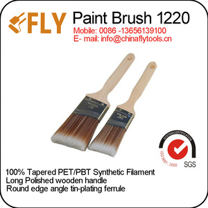 فرشاة فرشاة مدببة خيوط الطلاء الاصطناعية غير القابل للصدأ الطويق الطبيعي مقبض الخشب الطويل فرشاة للرسم - Product Image 6