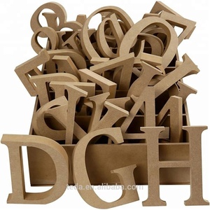 ديكور المنزل كبير <span class=keywords><strong>MDF</strong></span> حرف أبجدي خشبي - Product Image 1