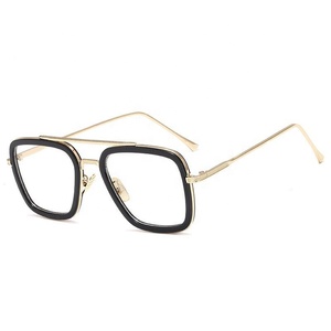 <span class=keywords><strong>Tony</strong></span> <span class=keywords><strong>Stark</strong></span>-gafas De Sol De estilo De vuelo para hombre, lentes De Sol De diseño cuadrado, Retro, 2019 - Product Image 2