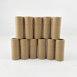 บรรจุภัณฑ์ลิปบาล์มแบบแท่ง กระดาษคราฟท์ธรรมชาติ  พร้อมกระดาษไข - Product Image 1