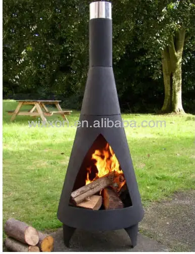 Chimenea Luar Ruangan Bercat Suhu Tinggi