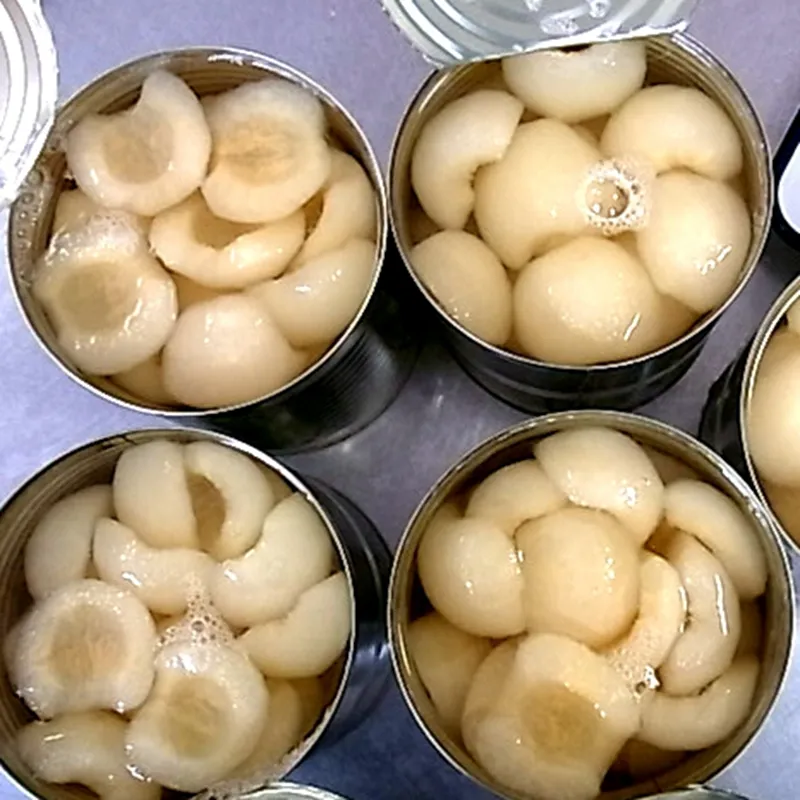 Консервированные фруктовые консервированные груши марки Mikado в легком сиропе или в соке груши в LS или в PJ