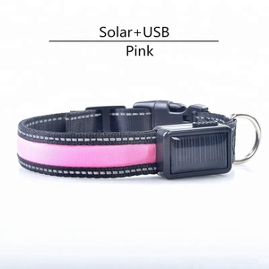 2018 hot sale quality USB and solar charging ways led <span class=keywords><strong>dog</strong></span> collar - Product Image 3