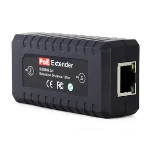 מפעל מחיר 1 יציאת 10/100M PoE Extender IEEE802.3af עבור Ethernet אבטחת מערכות IP המצלמה PoE Extender