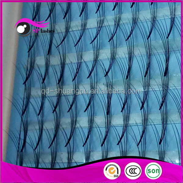 Mode conception faux cils extensions 0.07mm 5D B 14mm synthétique soie faux cils
