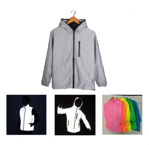 Haute Vision Visibilité Polyester Sécurité Réfléchissant Argent <span class=keywords><strong>Combinaison</strong></span> Gilet Sans Manches Vent Preuve Veste pour L'extérieur Vélo Cyclisme - Product Image 2