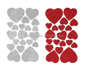 Cheap & Lovely Heart Shaped Cartoon EVA Foam Sticker / 3D Puffy Sticker