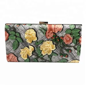 High quality fashion women bag flower ladies party evening bag