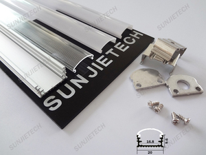 1715 H gran ángulo de visión llevó <span class=keywords><strong>perfil</strong></span> con estriado cubierta de la PC difusor de <span class=keywords><strong>perfil</strong></span> de aluminio <span class=keywords><strong>LED</strong></span> - Product Image 1
