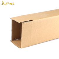 Kunden spezifische Abmessungen akzeptable rechteckige Karton verpackungs box faltbare Kraft papier box