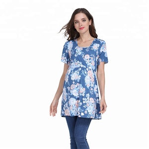 Nuovi vestiti estivi di maternità Casual vestiti di <span class=keywords><strong>allattamento</strong></span> al seno maglietta di <span class=keywords><strong>allattamento</strong></span> per donne incinte taglie forti - Product Image 3