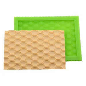 Silicone Tổ Ong Mô Hình Bánh Sô Cô La Khuôn Bếp DIY Baking Kẹo Mềm Công Cụ Bánh Silicone Khuôn