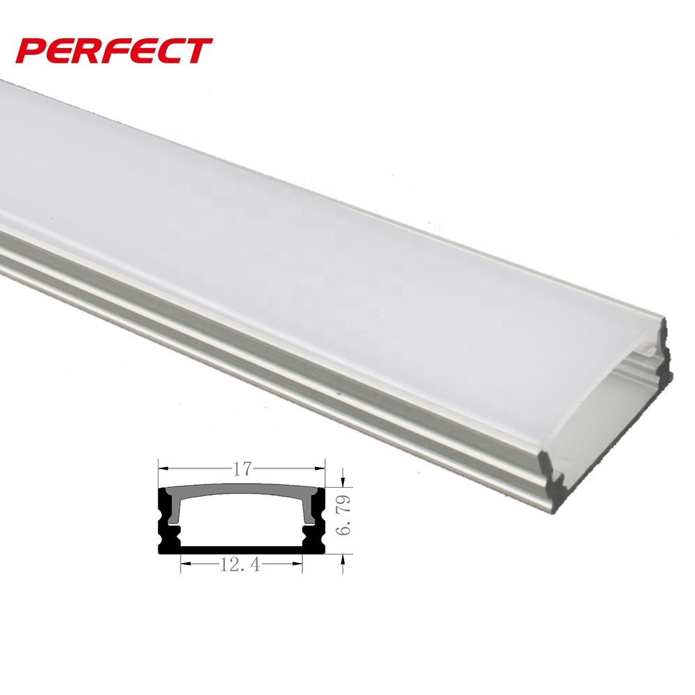 17*6mm Sliver Heat Sink 1m 2m 3m Alu Led Bar Linear channel Wall Lamp Aluminum Profile Channel For Led Strips Light