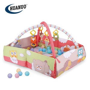 Tapis de jeu 5 en 1 pour bébés, <span class=keywords><strong>piscine</strong></span> <span class=keywords><strong>à</strong></span> boules d'océan pliable, doux, avec clôture - Product Image 6