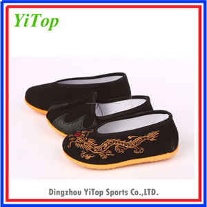 Suela de goma del chino tradicional artes marciales kungfu kids zapatos - Product Image 2