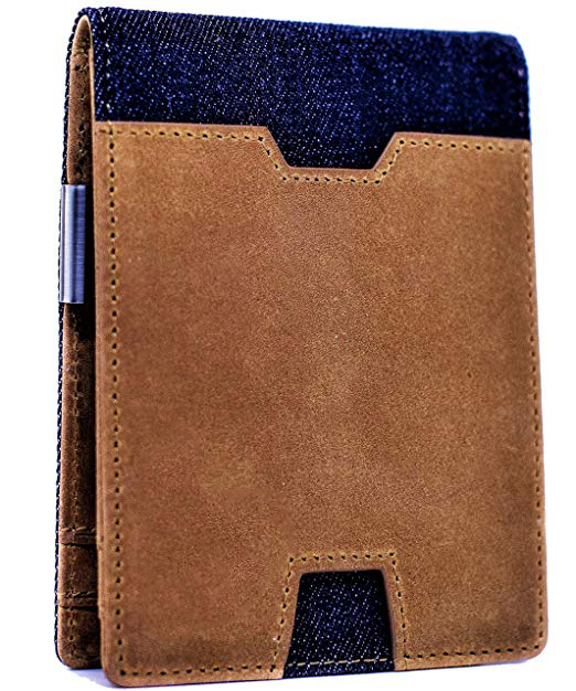 Canvas Blue/Brown Leather