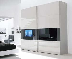 <strong>Cheap</strong> <strong>Wardrobe</strong> Closet Plywood <strong>Wardrobe</strong> Design with Sliding Door (SZ-SW015) - Product Image 1