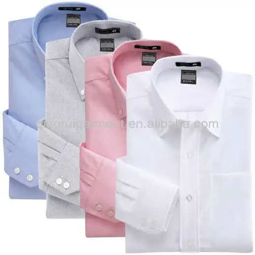 Мужская Удобная рубашка из 100% хлопка, формальная рубашка из ткани Оксфорд высокого качества с длинным рукавом и заостренным воротником, модный стиль
