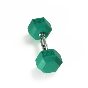Colorful <strong>Rubber</strong> <strong>Hex</strong> <strong>Dumbbell</strong> With Straight Handle - Product Image 5