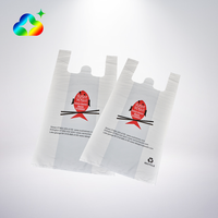 Sacs d'emballage pour t-shirts en plastique compostable 100% écologique avec poignée de transport, personnalisés avec logo imprimé pour le shopping