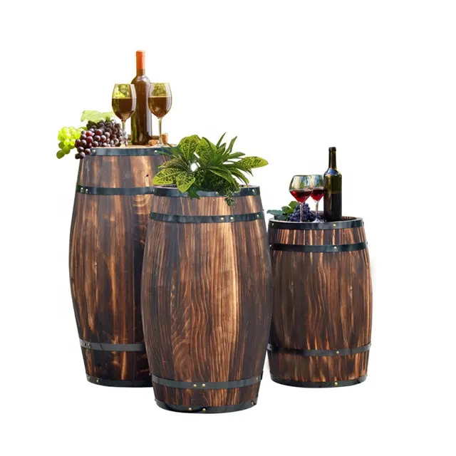 Cheap handmade decorative wood wine barrels 1.5 litre -100 litre wooden beer barrel for sale