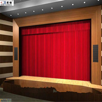 Rideau en velours lourd 100% sur mesure, fabriqué en Chine, pour mariage, club, salon, salle de réunion, église, théâtre, scène