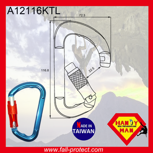 Mousqueton en aluminium à verrouillage rapide pour l'alpinisme - Product Image 4