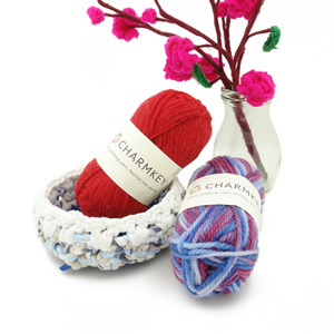 Fil fantaisie 100 % <span class=keywords><strong>laine</strong></span> filée en anneau, certifié Oeko-Tex, très doux, teint, haute résistance pour le tricot à la main – Vente en gros - Product Image 3