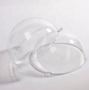 عيد الميلاد الديكور المورد DIY شفافة منفتح عيد الميلاد الكرة البلاستيكية للسوق الديكور - Product Image 3