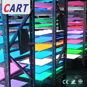 Panel Lampu Led Putar Warna RGBW, RGB + W RGB + CCT Berubah Warna 2X2X4 Permukaan Lampu Panel Led Pasang Dinding