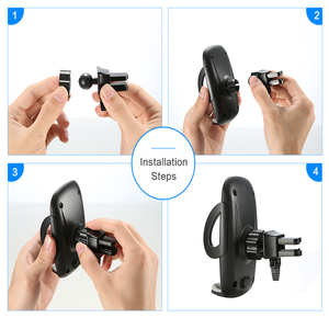 Trend Auto Air Vent Phone Mount 360 Gradi di Rotazione Supporto Del <span class=keywords><strong>Telefono</strong></span> Mobile Del Supporto Del <span class=keywords><strong>Telefono</strong></span> Delle Cellule Con Un Tocco di Pulsante di Apertura - Product Image 6
