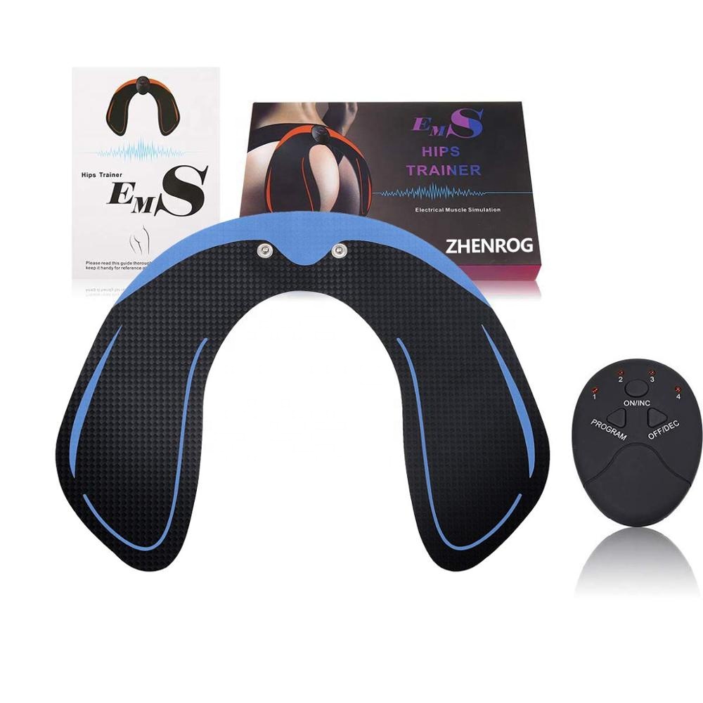 Интеллектуальный тренажер EMS для ягодиц, Электрический тренажер для бедер, мышечный Стимулятор, подтяжка ягодиц, увеличитель, Подушечка для массажа тела, под заказ, АБС
