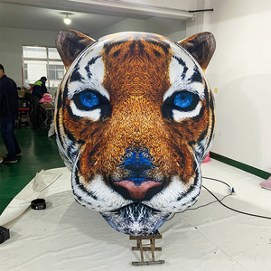 Testa di Tigre Gonfiabile Gigante Realistica, Mascotte Gonfiabile per Attività Commerciali, Esposizioni, Carnevale, Parate e Piazze - Product Image 4