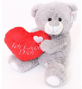 Saint-valentin — peluche ours en peluche, animal personnalisé, cœur rouge, doux, pour enfants, nouvelle collection - Product Image 5