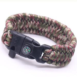 >>> Intrecciato a mano Braccialetto di Nuovo Modo Fischio Fibbia Bracciali Uomo di Fascino Corda Sopravvivenza Di Paracord Maschio Wrap Braccialetto di Sport - Product Image 3