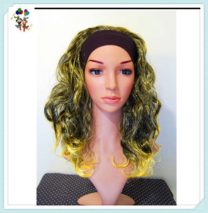 <span class=keywords><strong>Perruque</strong></span> <span class=keywords><strong>Hippie</strong></span> marron avec Moustache pour adulte, HPC-1209 - Product Image 6