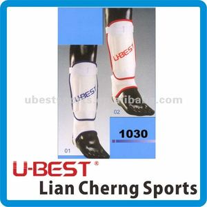 Premium Durable 3mm EVA Foam Shin Guards Sports <b>Leg</b> Protective Gear <b>Warmers</b> in White/Blue & White/Red XXS-L Sizes - Product Image 4