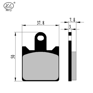 Plaquettes de frein de moto YL-F145 pour <span class=keywords><strong>APRILIA</strong></span> SR 50/RS 125 - Product Image 5