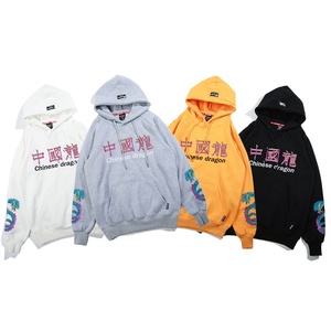 Sudadera sin Mangas de Felpa Técnica al por Mayor, Diseño de Dragón Chino Bordado para Hombre, Sudadera con Capucha Gris Carbón para Gimnasio - Product Image 5